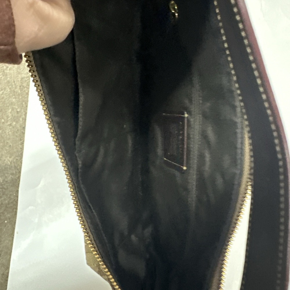 Coach Handbag/Purse Nice&clean Pocket Inside Brown Leather Strap Medium Size Bag - Picture 6 of 9